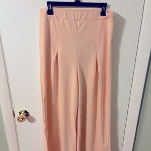 PLT peach wide leg pant.